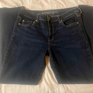 american eagle outfitters jeans size 14 straight ✨☁️ dark wash, used